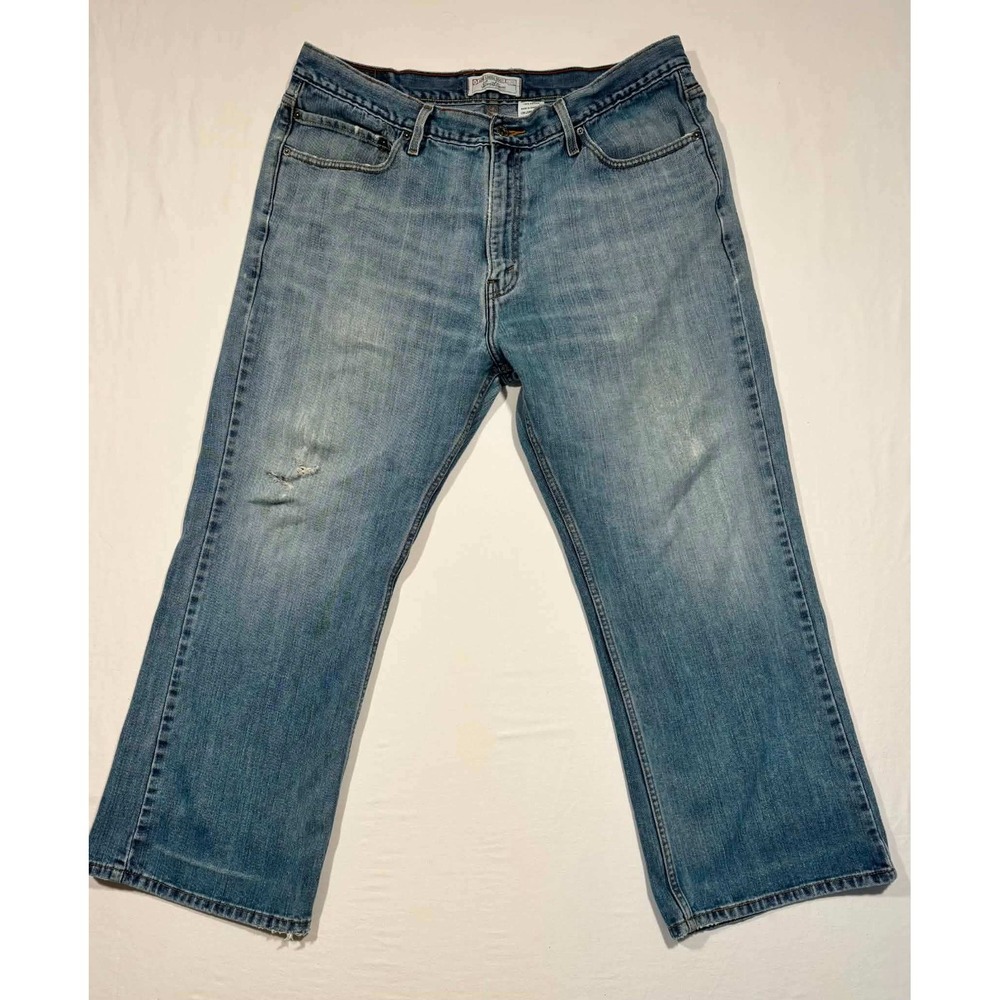 Levi Strauss Signature Low Loose Bootcut Jeans Mens 40x30 Blue Denim Medium Wash